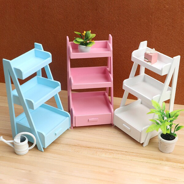 AirAds Dollhouse Furnitures 1:12 scale dollhouse miniature furniture plant stand wood stand
