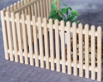 AirAds Dollhouse DIY 1:12 Miniature Fences Bar Picket Fence Balusters Railing Unfinished wood Lot 2