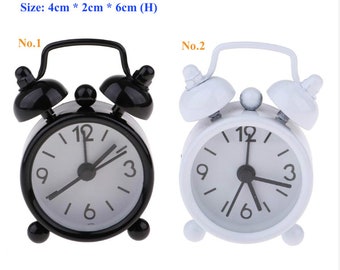 AirAds Dollhouse 1:6 Miniature Metal Cute Classic Alarm Clock runs with battery; price each