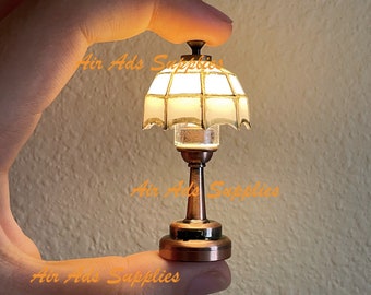 AirAds Dollhouse Light 1:12 scale dollhouse miniature desk lamp LED light table lamp