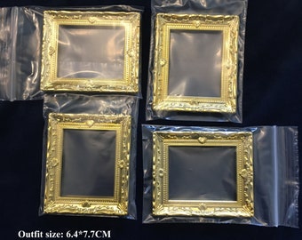 AirAds Dollhouse miniature home decoration picture frames empty frames; set 4