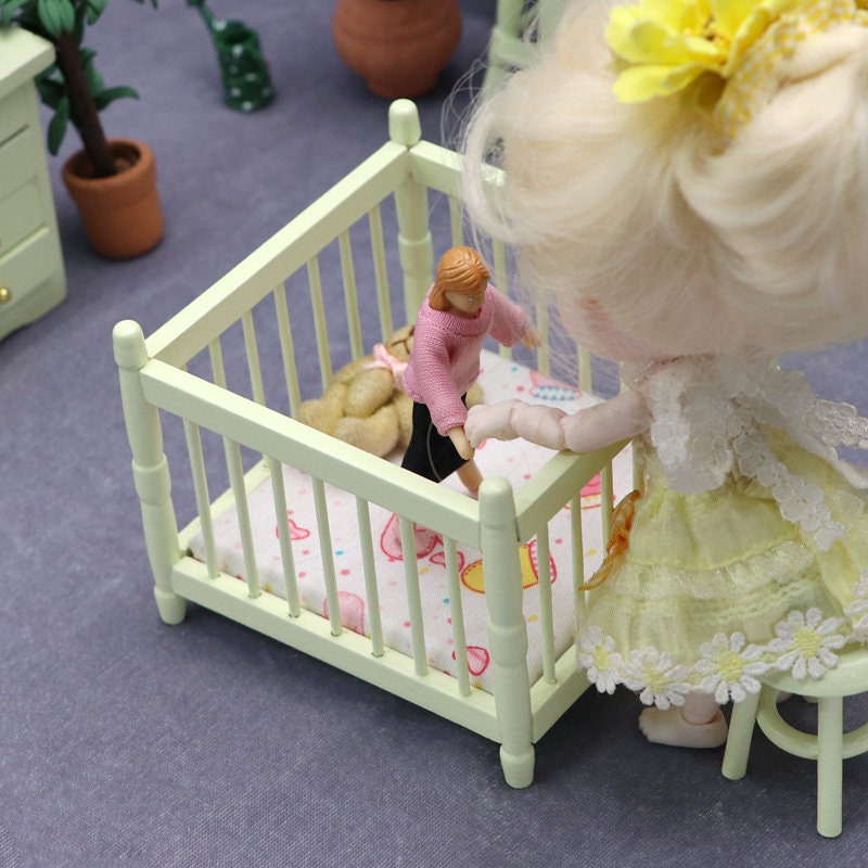 1/12 Scale Dollhouse Miniature Nursery Room Furnitures Baby Etsy