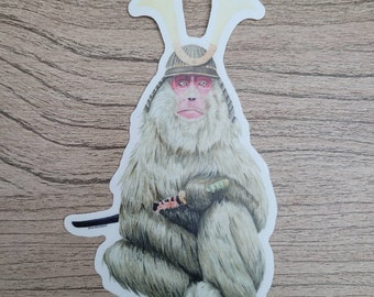 Samurai Monkey sticker