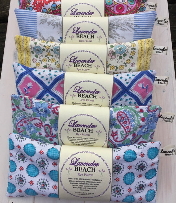 Washable slip cover Lavender Eye Pillow Washable slip cover Lavender Eye Pillow