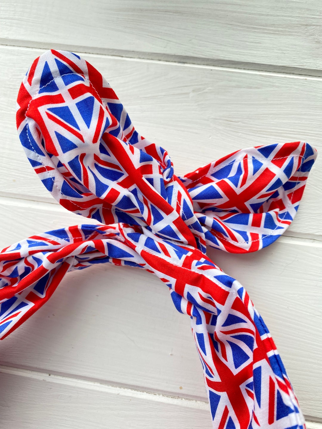 Union Jack Underwired Headtwist, Jubilee Party Wear, Queen's Platinum Jubilee Headband