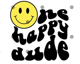 One Happy Dude svg png- Boy First Birthday Theme- sublimation design- first birthday- happy birthday- one year old birthday-1st birthday png