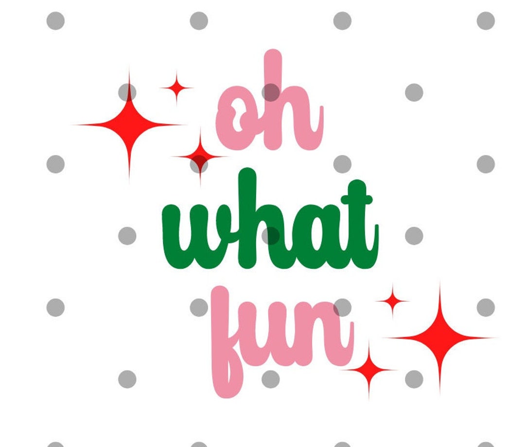 Oh What Fun Svg Png Christmas Png Retro Christmas - Etsy