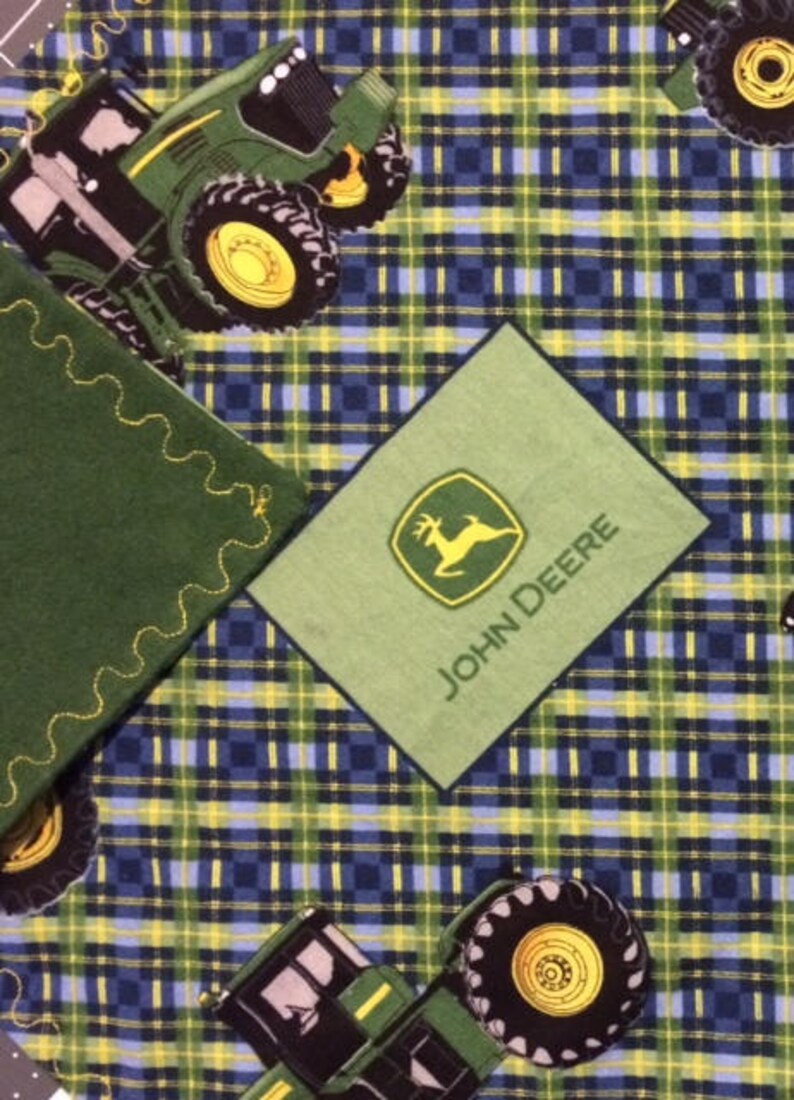 John Deere Lovey Security Blanket Etsy