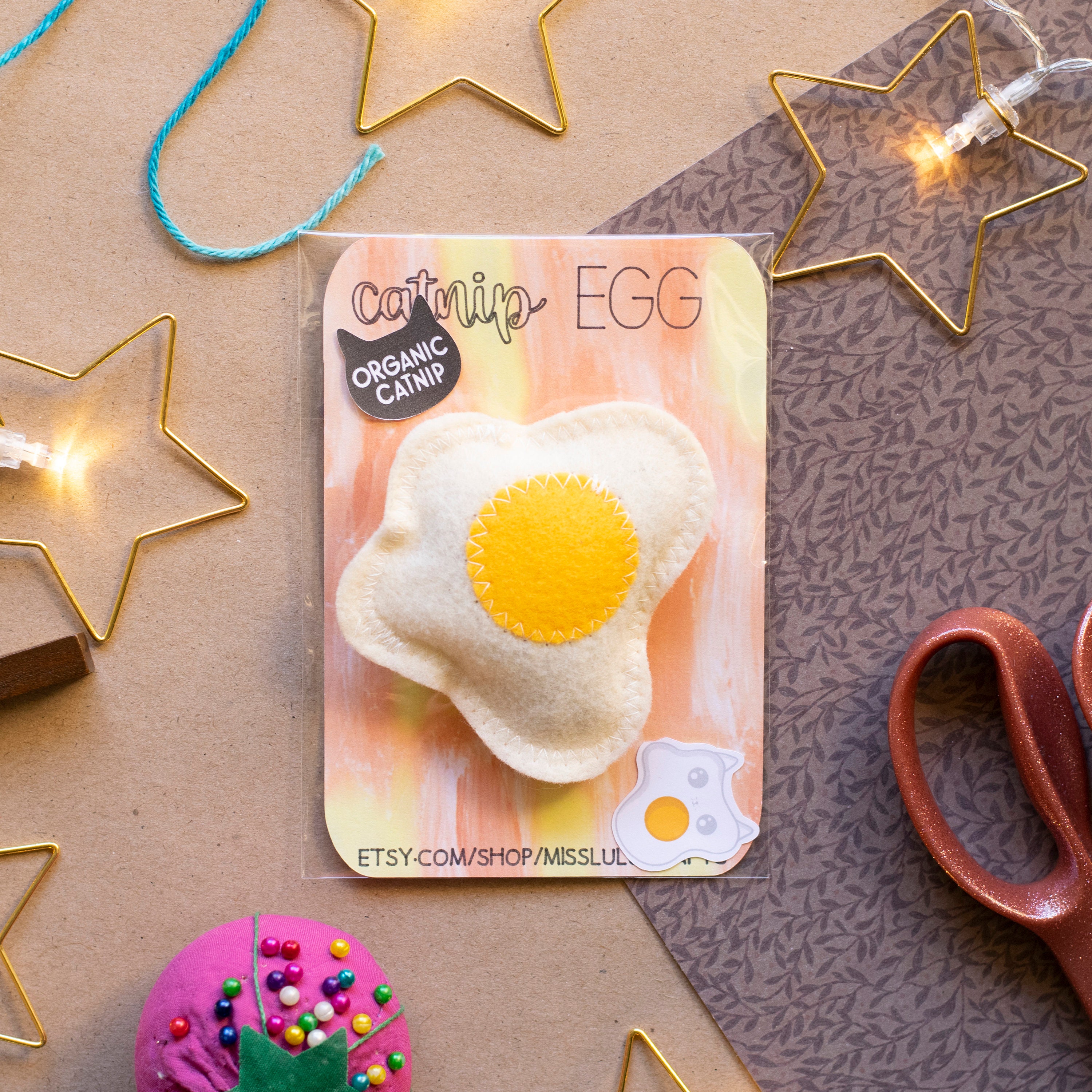 Cat Toys Catnip Fried Egg Fried Egg Organic Catnip Toys Etsy