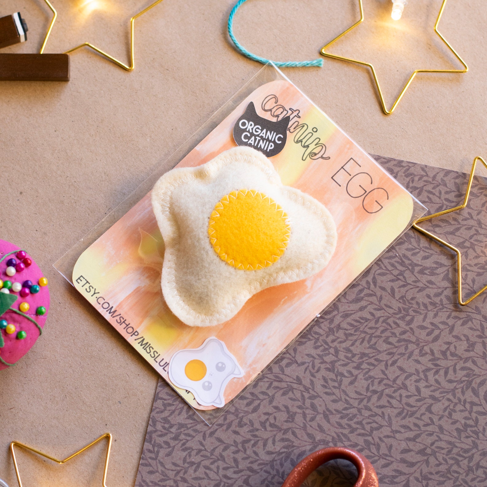 Cat Toys Catnip Fried Egg Fried Egg Organic Catnip Toys Etsy