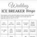 Bridal Shower Ice Breaker Game Gray Wedding Printable Human Bingo Cards ...
