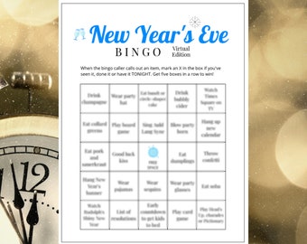 New Year's Eve Bingo Game Party Printable (8)