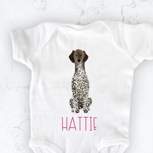 Maillot de bain une-pièce allemand personnalisé à poil court | Cadeau bébé GSP, cadeau baby shower chien