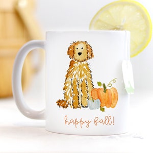 Fall Pumpkin Doodle Mug | Goldendoodle Fall Mug, Labradoodle Autumn Mug, Bernadoodle Pumpkin Mug