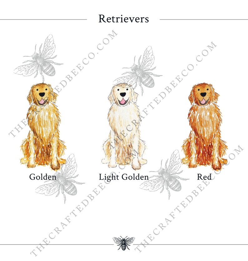 Personalized Watercolor Hydrangea & Golden Retriever Crest | Monogram Crest, Wedding Crest, Pet Custom Crest, Wedding Invitation Stationary image 3