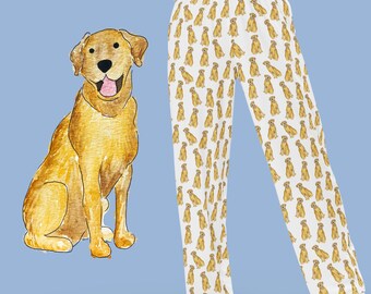 Yellow Lab Pajama Pants | Yellow Lab Pajamas, Lab Pajama Pants