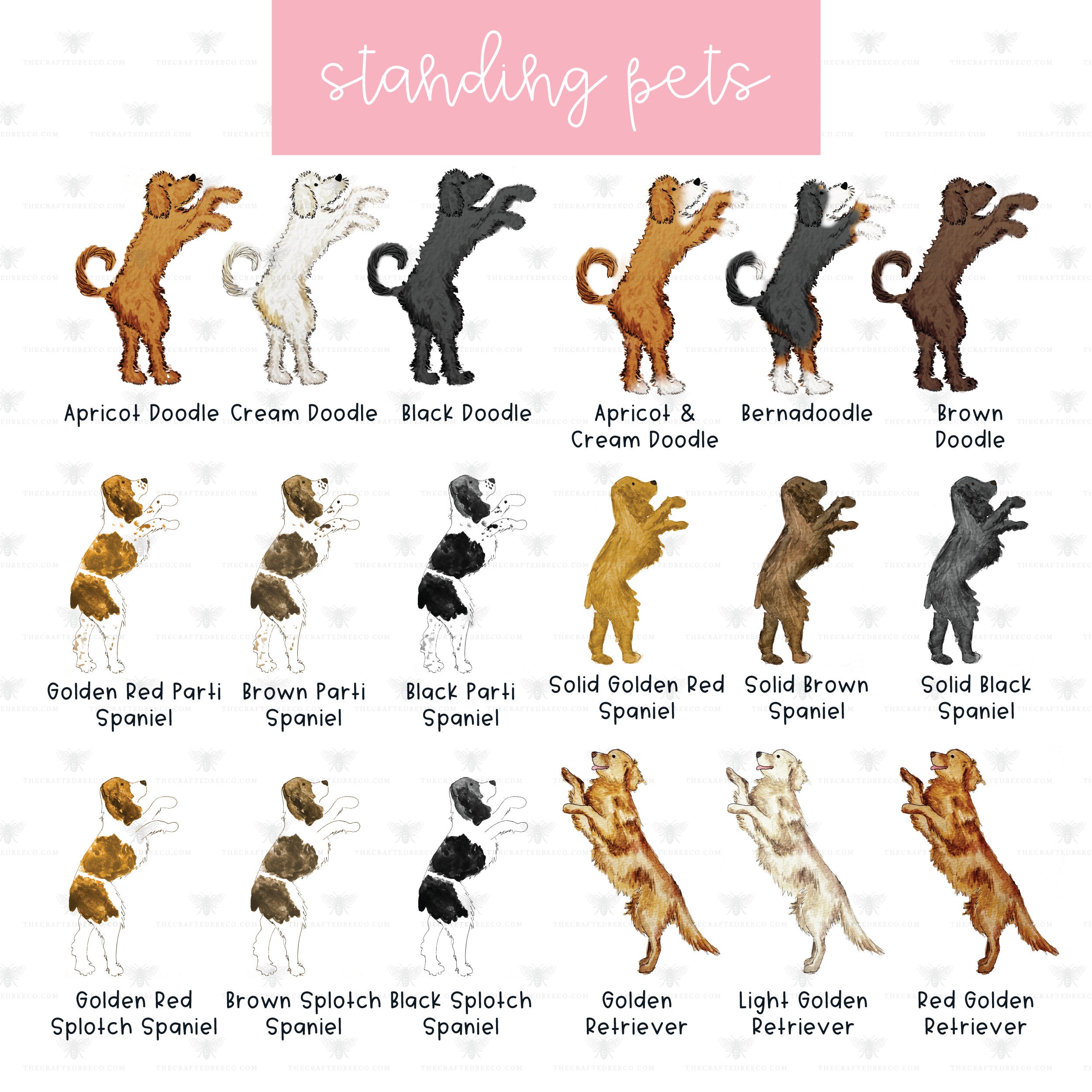 The Katherine Crest Mix and Match Pet Garden Flag | Personalized Pet Yard Flag, Goldendoodle, Golden Retriever, Lab, GSP, Spaniel, Cat