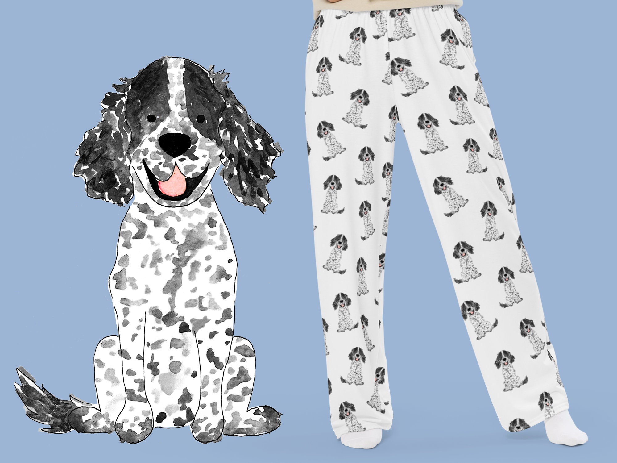 Cocker Spaniel Pants - Blue Cocker Spaniel Pants - Blue