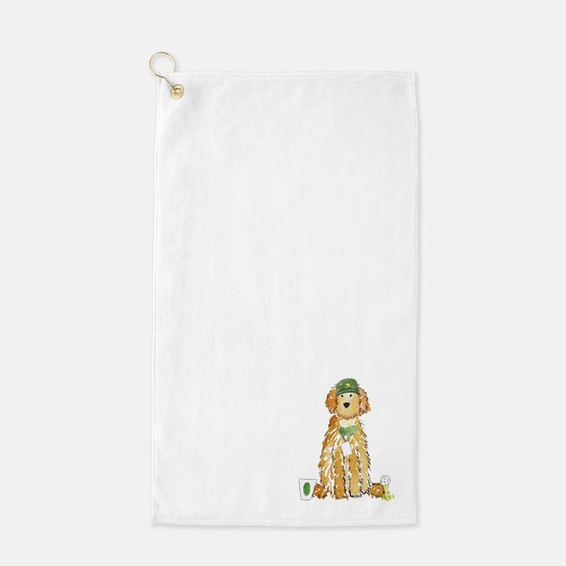 Golf Patron Doodle Golf Towel | Golf Master Goldendoodle Golf Towel, Labradoodle Golf Towel, Mens Golf Gift, Personalized Golf Towel image 10