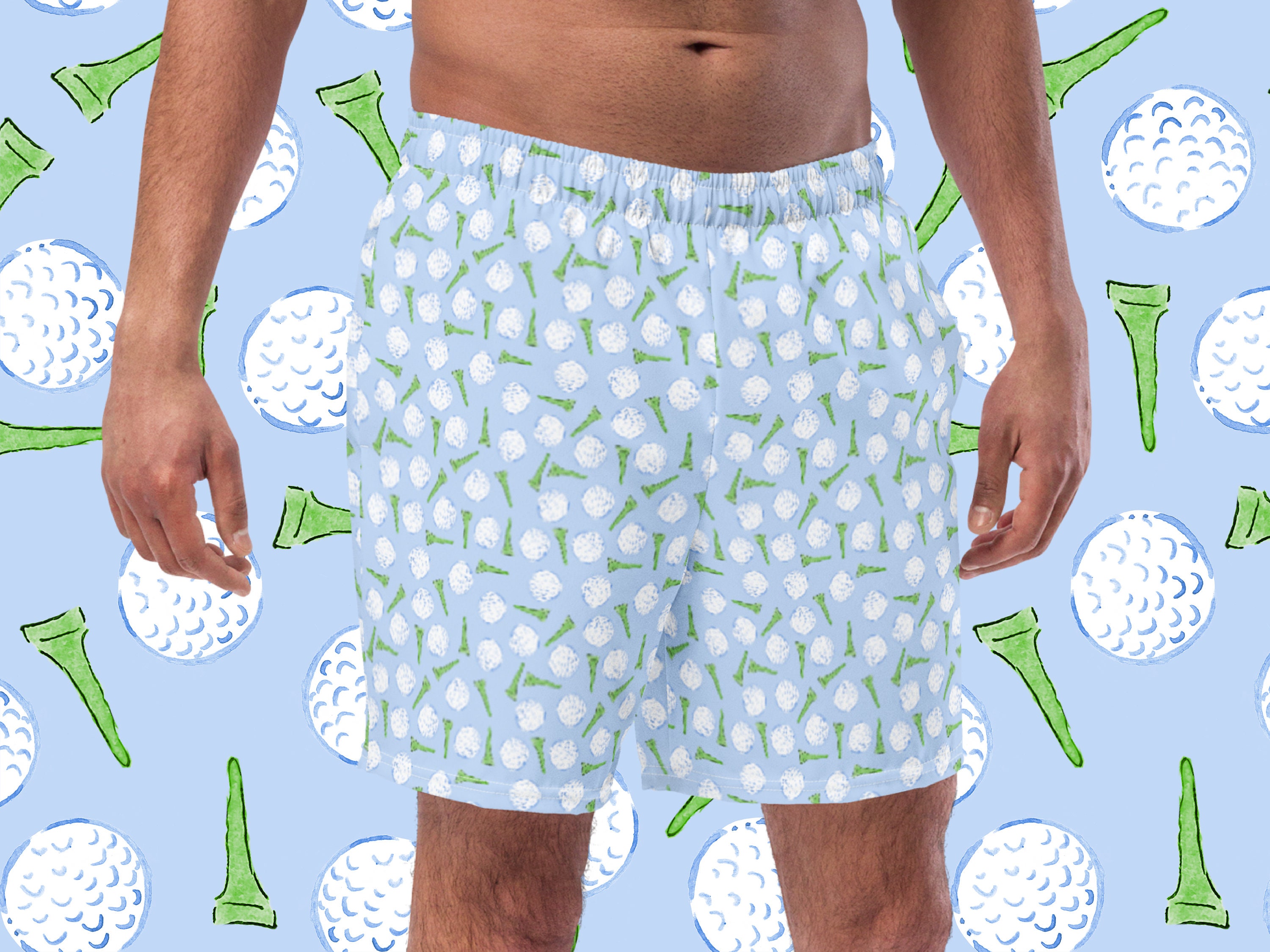 Golf Ball Men s Swim Trunks Golfing Swim Shorts for Men Golf Fathers Day Gift Idea