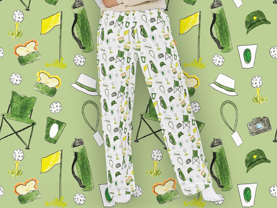 Golf Patron Pattern Pajama Pants Golf Pajamas Golf Gift Etsy