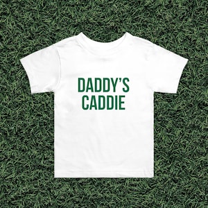 Daddy&#39;s Caddie Toddler Tee | Golf Caddie Kids Outfit, Childrens Golfing Outfit, Golf Caddy