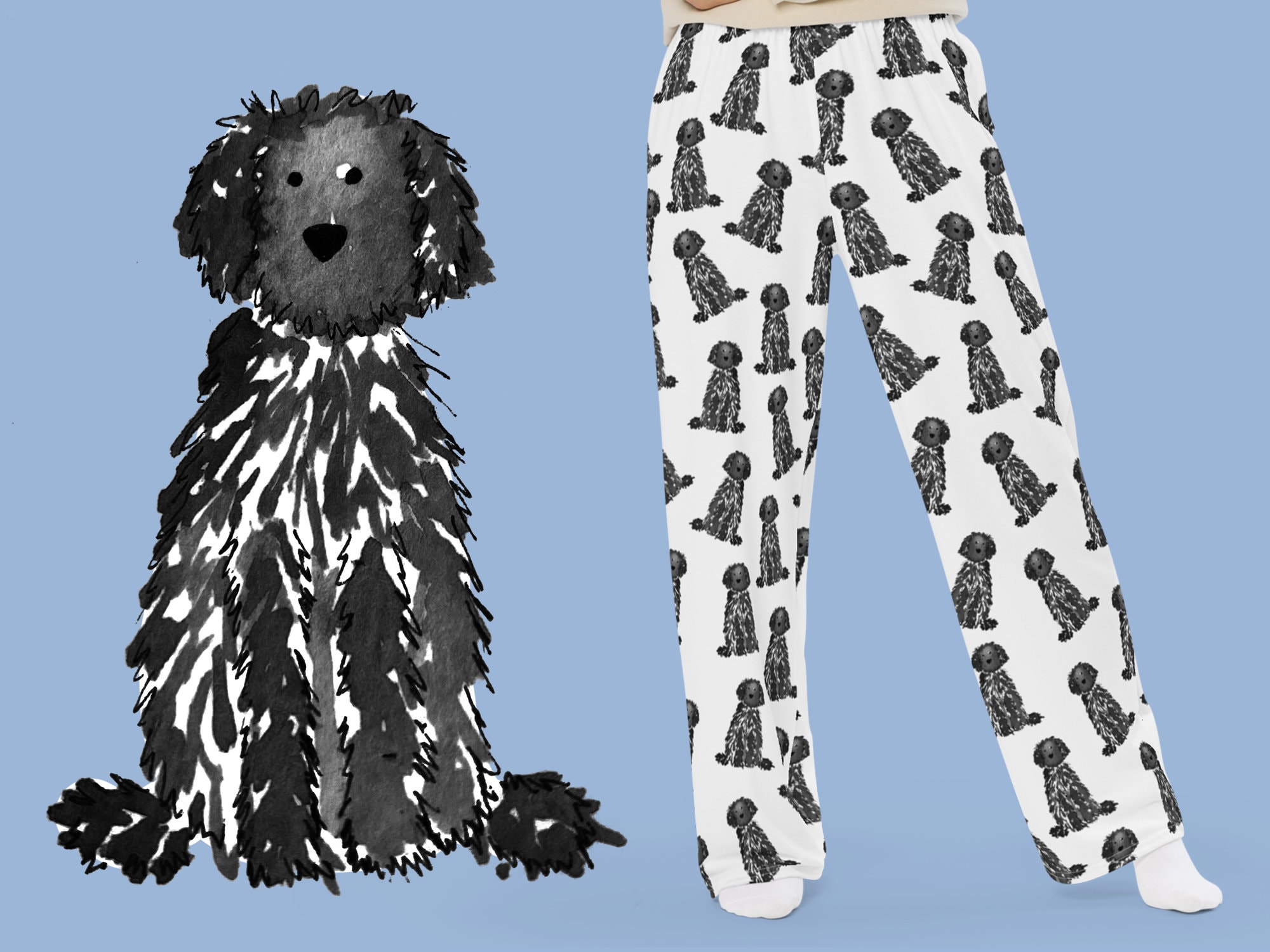 Poodle hotsell pajama pants