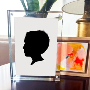 Personalized Silhouette Print | Custom Silhouette Portrait, Silhouette Drawing From Photo, Custom Faceless Portrait, Faceless Portrait Print