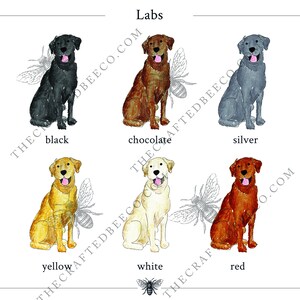 Akvarell labrador jersey-filt | Labrador babyfilt, choklad labrador babyfilt, gul labrador-filt, vit labrador babypresent bild 2