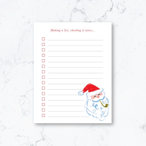 Santa Notepad Santa Notepad