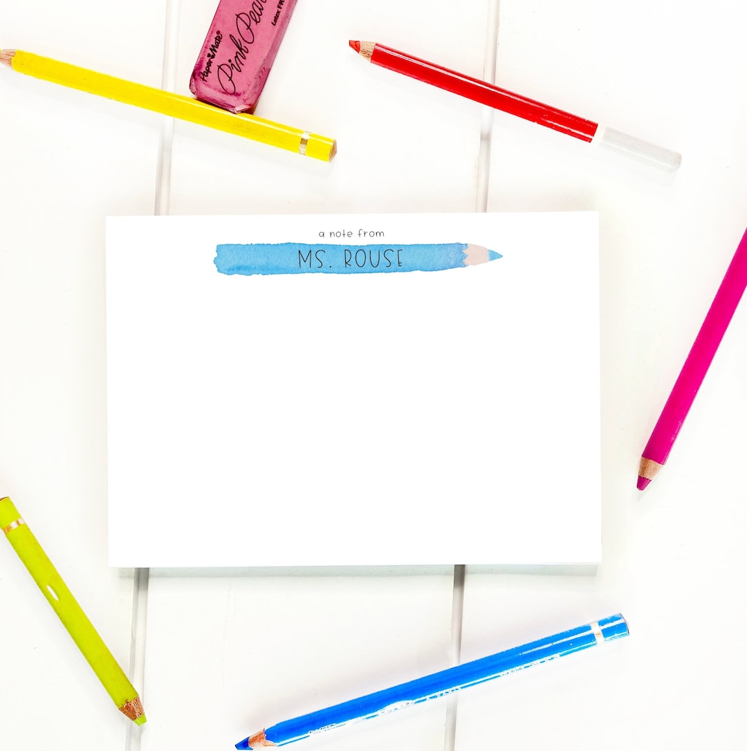 Personalized Stationery Set { Teacher Gift, Back to School, Rainbow ...