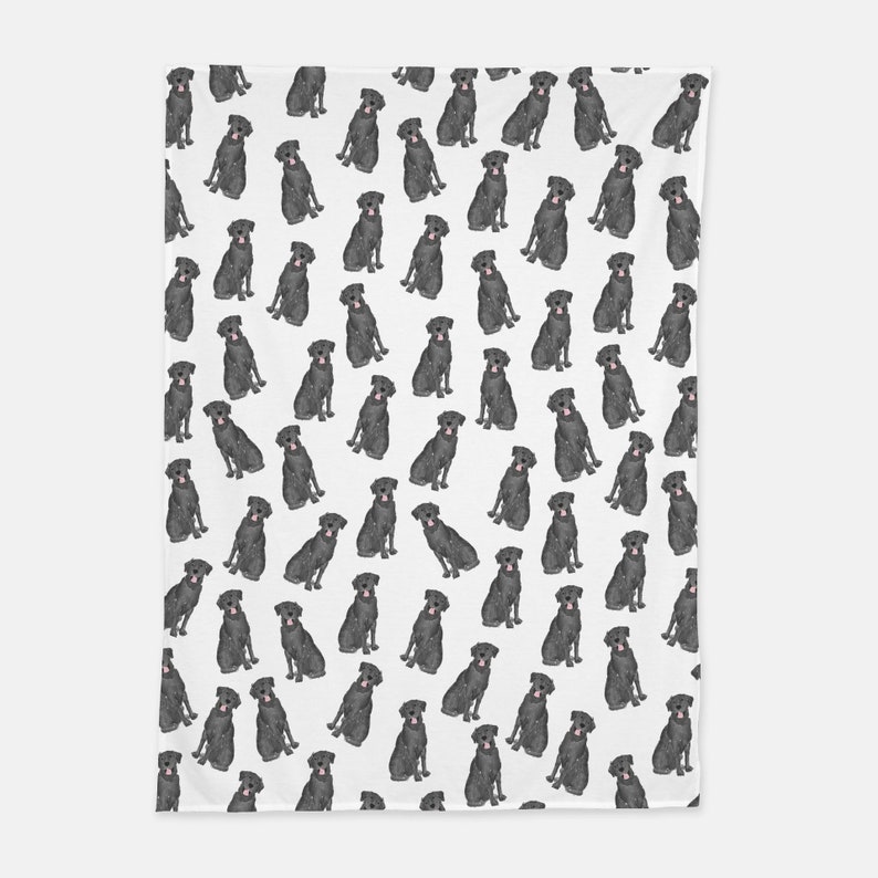 Akvarell labrador jersey-filt | Labrador babyfilt, choklad labrador babyfilt, gul labrador-filt, vit labrador babypresent bild 15