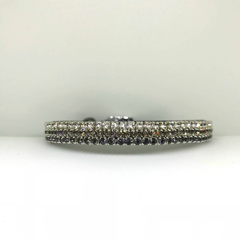 Bling ~Diamond Nightfall~ Crystal Bling Rhinestone Pet Dog or Cat Safety Collar USA XXS THROUGH 3XL