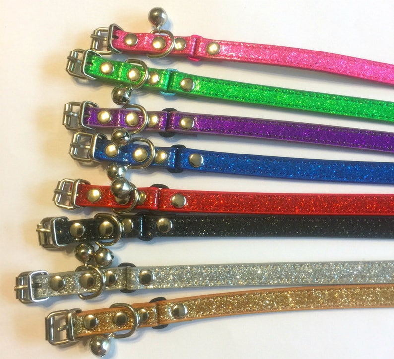 Bling ~Diamond Nightfall~ Crystal Bling Rhinestone Pet Dog or Cat Safety Collar USA XXS THROUGH 3XL