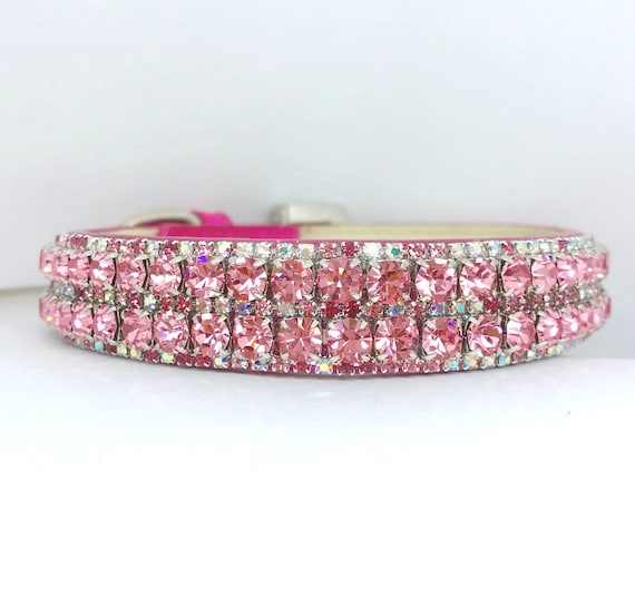girl dog collars with rhinestones