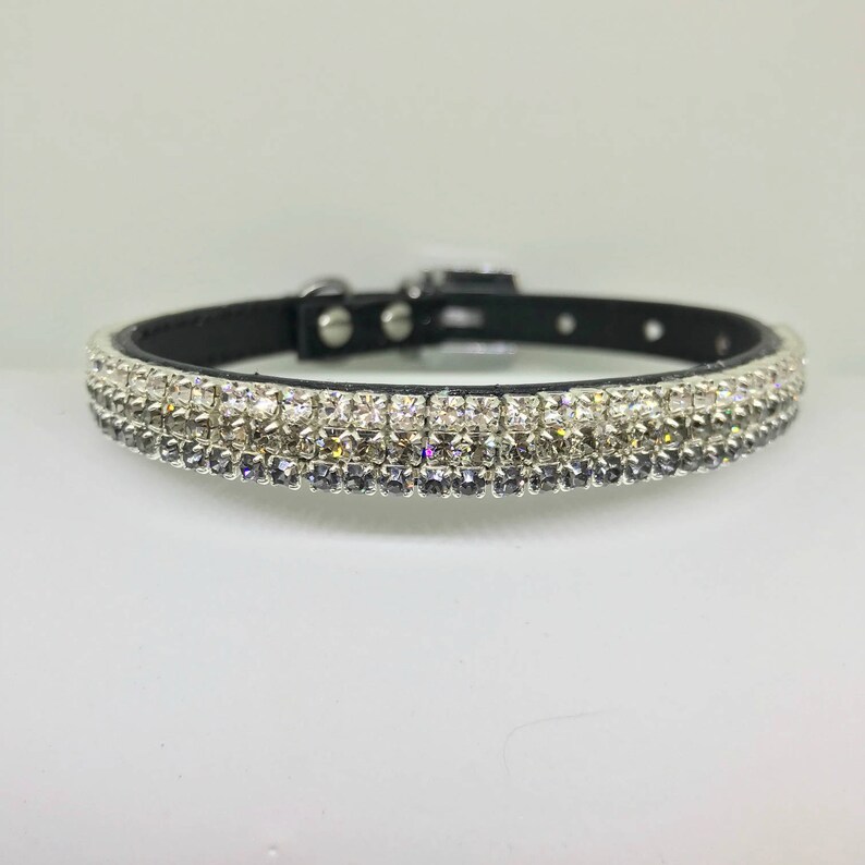 Bling ~Diamond Nightfall~ Crystal Bling Rhinestone Pet Dog or Cat Safety Collar USA XXS THROUGH 3XL