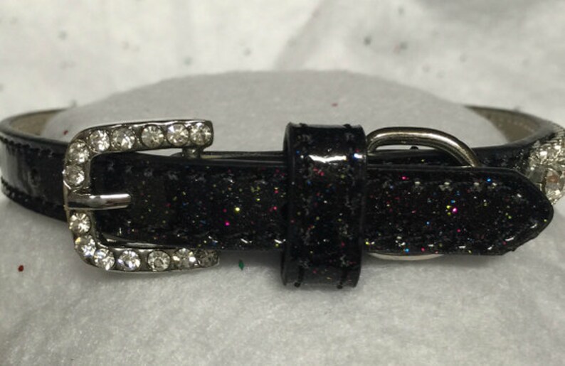 Bling ~Diamond Nightfall~ Crystal Bling Rhinestone Pet Dog or Cat Safety Collar USA XXS THROUGH 3XL