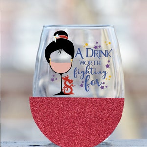 Mulan Wine glass princess  gift