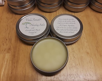 Healing Salve with Lavender and Myrrh essential oils