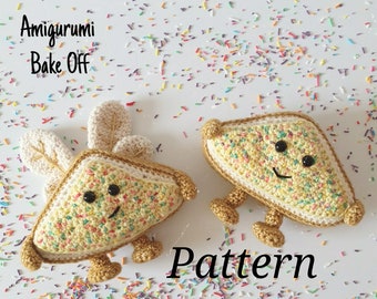 Fairy Bread- Amigurumi Pattern- PDF file- crochet food- amigurumi food- ENGLISH ONLY Belle and Grace hmc