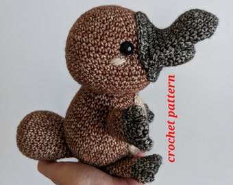 Crochet amigurumi pattern -  Perry the Platypus - digital file - english - Australian animals Belle and Grace HMC