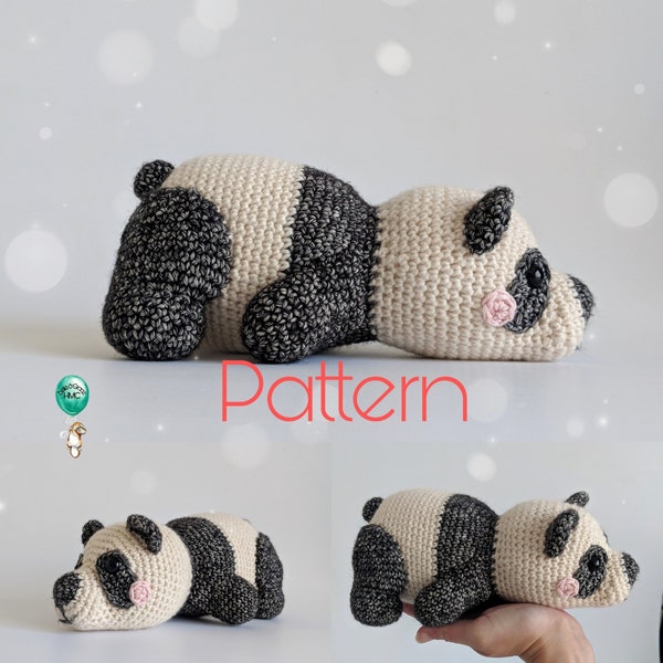 Amigurumi Panda Pattern - Crochet Pip the Panda English Belle and Grace HMC