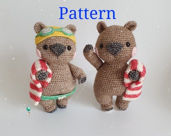 Walter the Wombat Amigurumi Pattern, Crochet Wombat, Crochet Australia, Pdf file, ENGLISH ONLY, Belle and Grace HMC