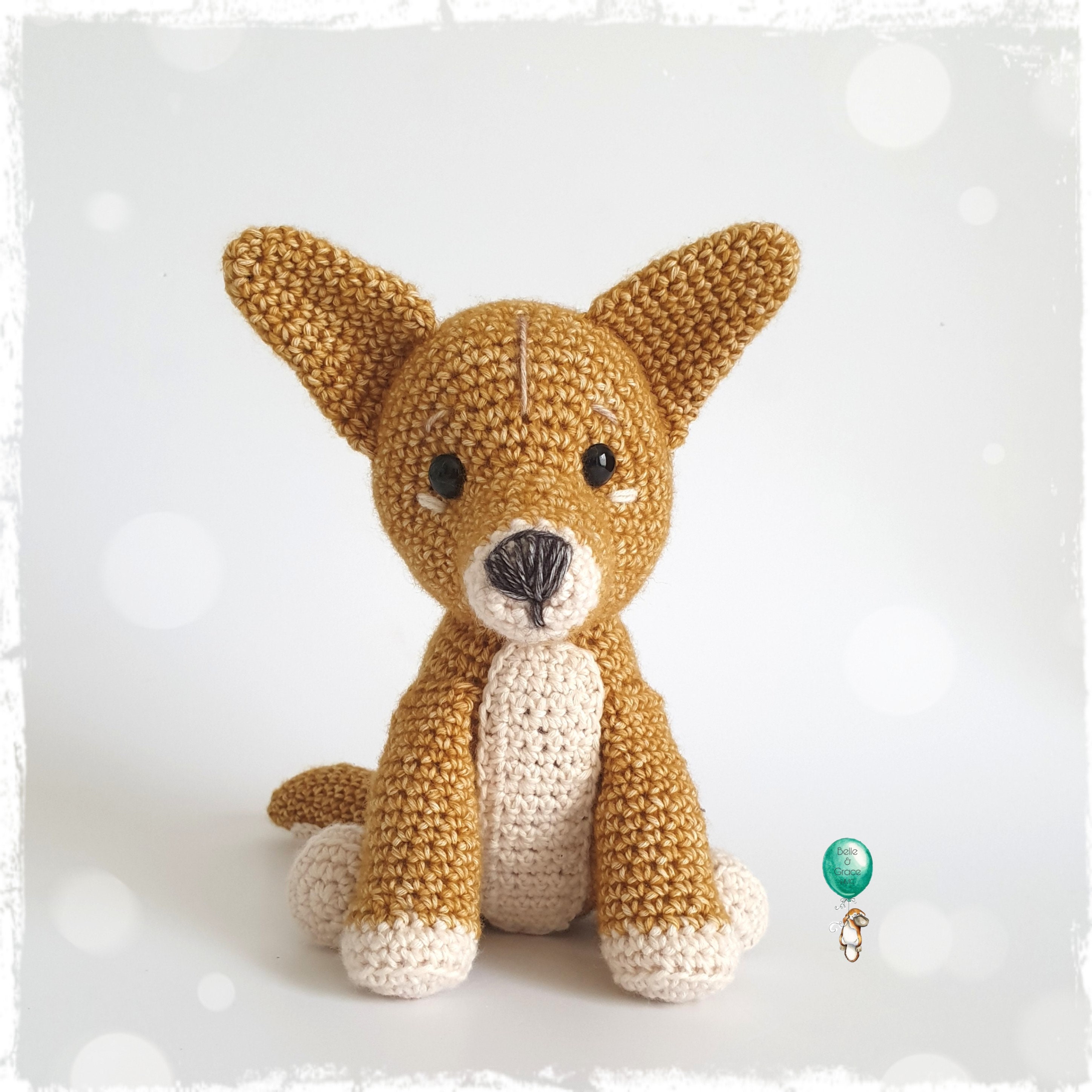 Kane the Dingo Crochet Pattern Amigurumi Australia Etsy Australia