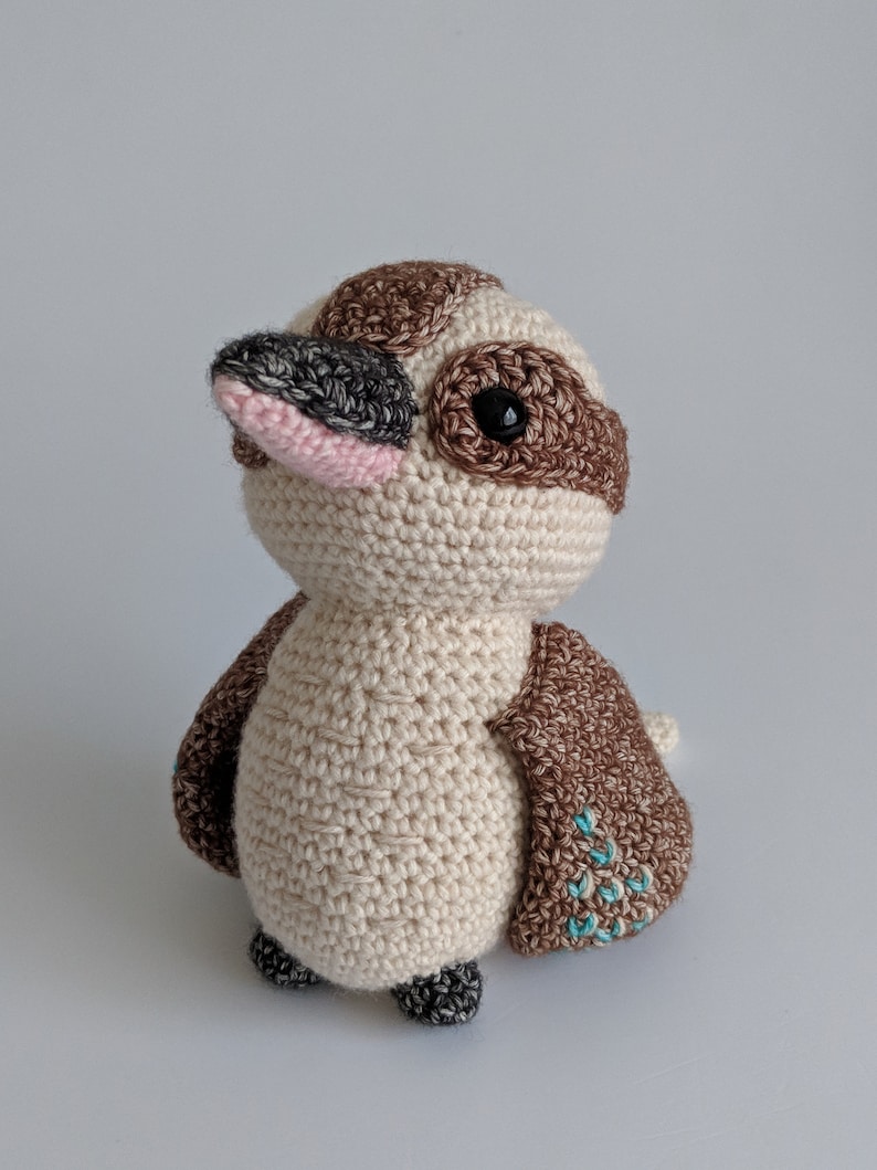 Crochet pattern Kookaburra amigurumi bird Australia English Belle and Grace HMC image 4