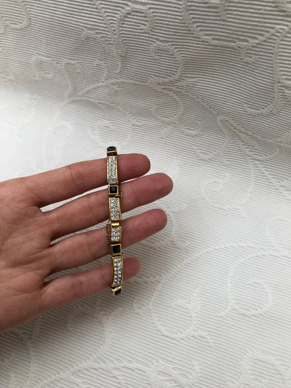 Vintage A & S Diamante Bracelet by Attwood and Sa… - image 5