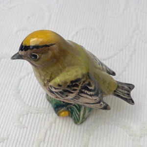Beswick Goldcrest-figur 2415 Engelsk porslinsfågel 1955-1972 Original vintage keramikkonst