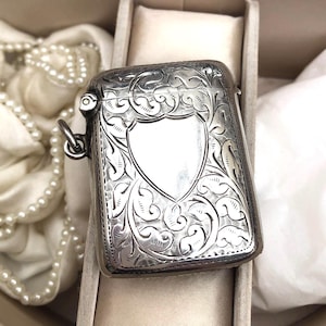 Silver vesta case - Etsy 日本