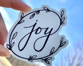 Joy Wreath Sticker | Inspirational Sticker