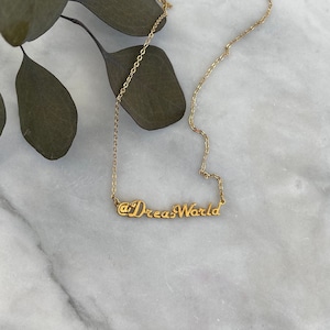 Personalized Instagram @/# Necklace
